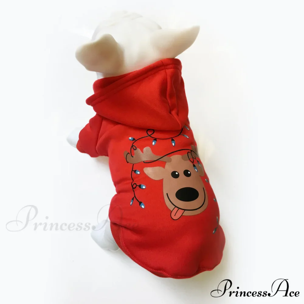 Pet Dog Christmas Festive Cotton Hoodie - Image 16