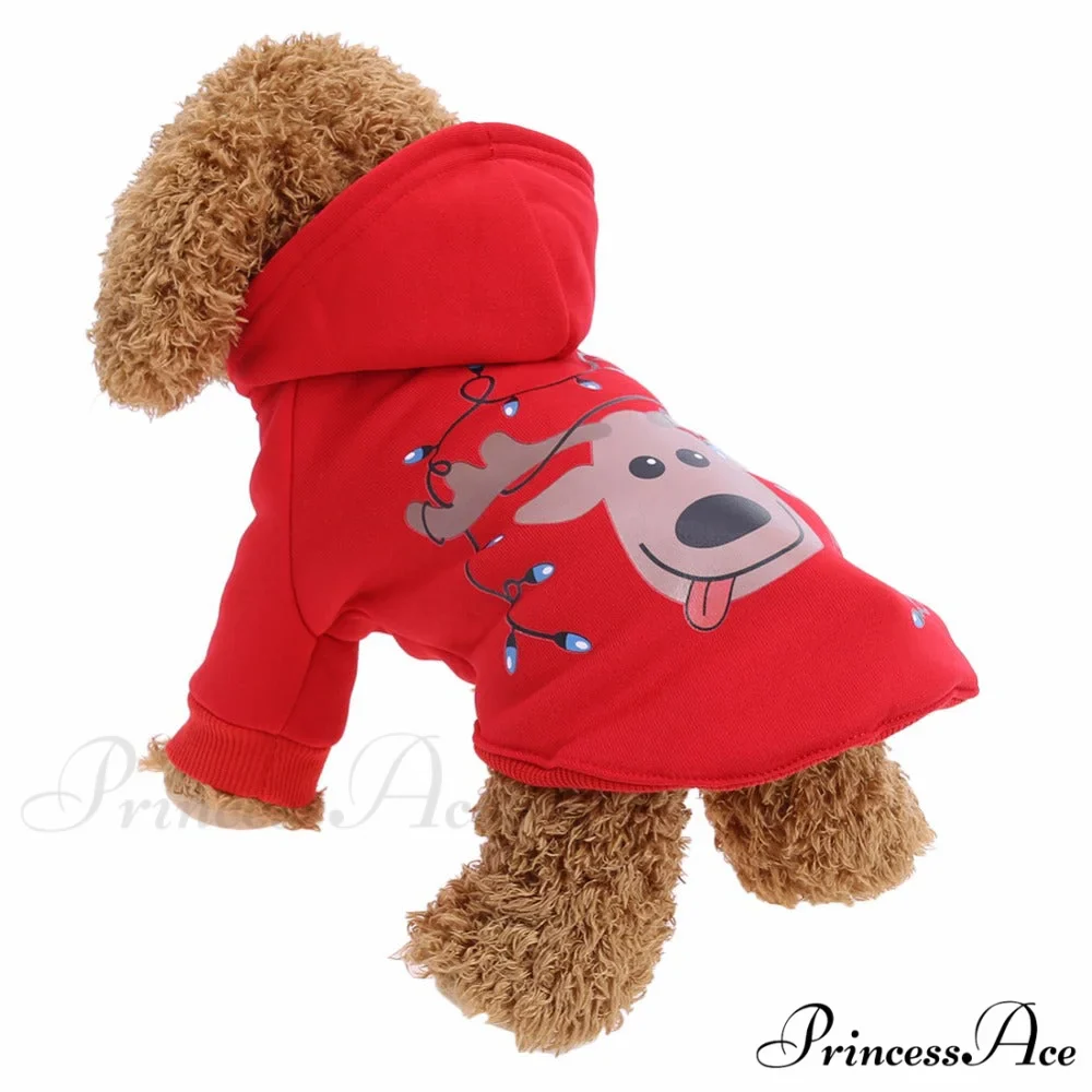 Pet Dog Christmas Festive Cotton Hoodie - Image 21