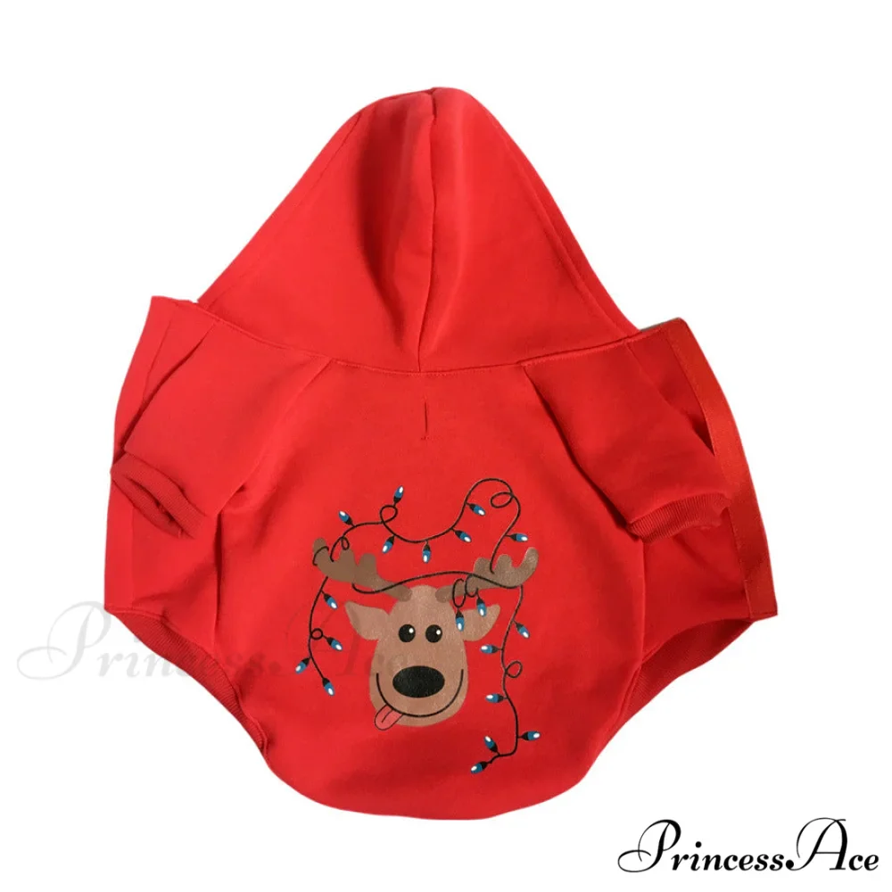 Pet Dog Christmas Festive Cotton Hoodie - Image 29