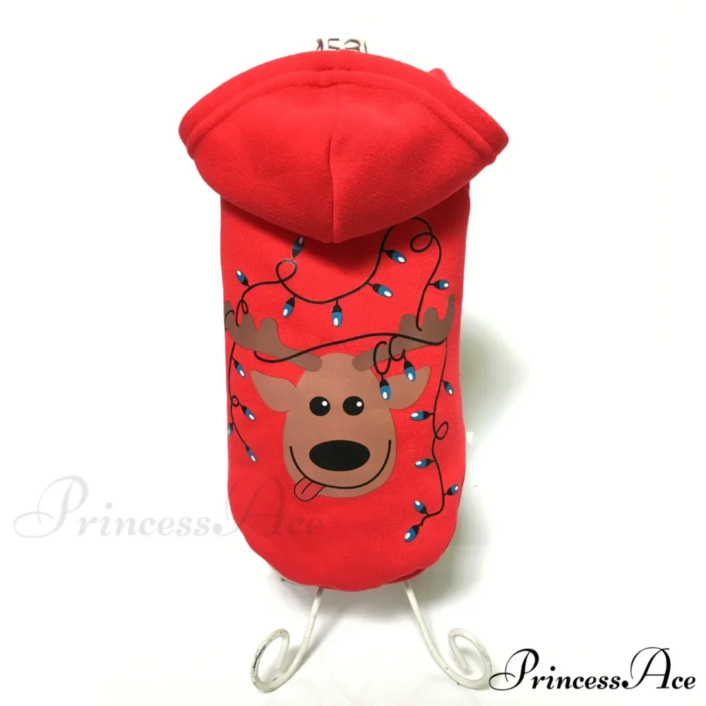 Pet Dog Christmas Festive Cotton Hoodie - Image 30