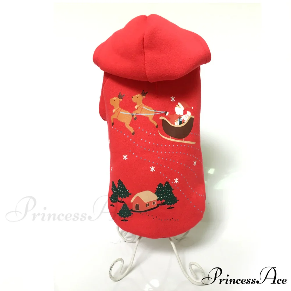Pet Dog Christmas Festive Cotton Hoodie - Image 31