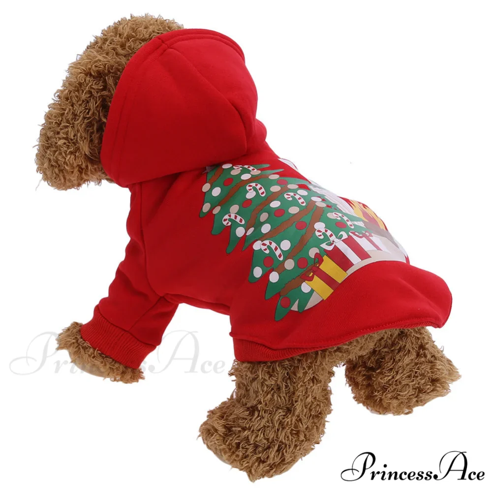 Pet Dog Christmas Festive Cotton Hoodie - Image 5