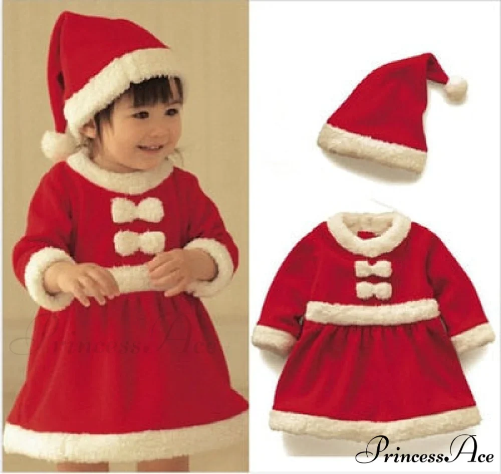 Child Christmas Santa Claus Dress Pants Tops Hat Cloak Belt Sets - Image 7