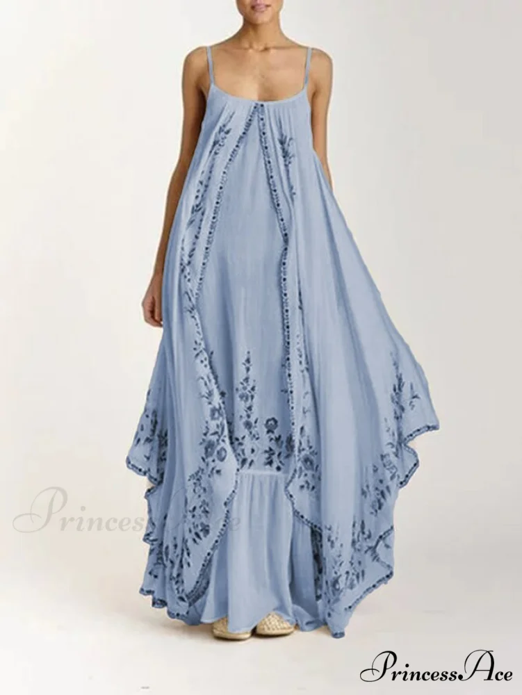 Vintage Spaghetti Strap Sleeveless Elegant Long Maxi Dress - Image 8