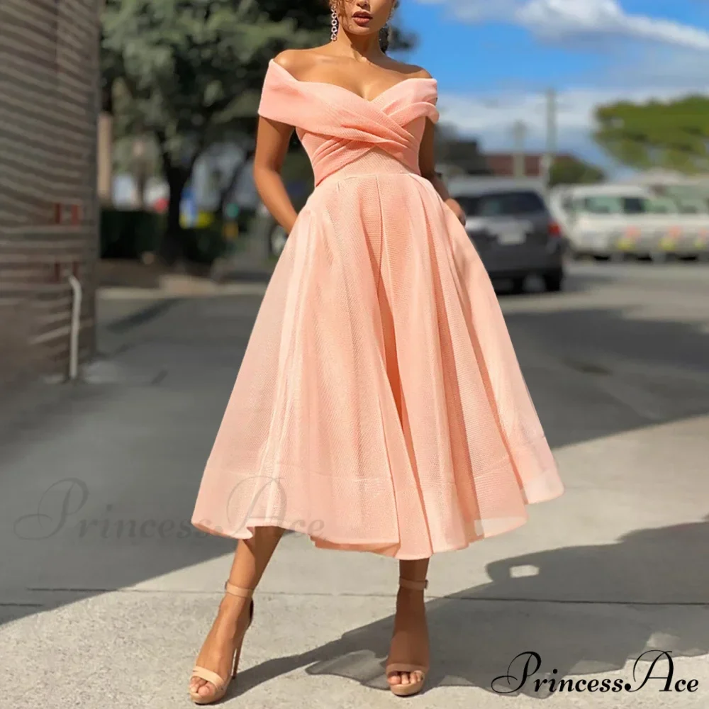 Sexy Off Shoulder Wedding Party Elegant Fashion Dress - Image 4