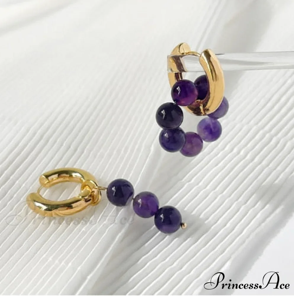 Natural Freshwater New Trend Double Circle Dangle Earrings - Image 2