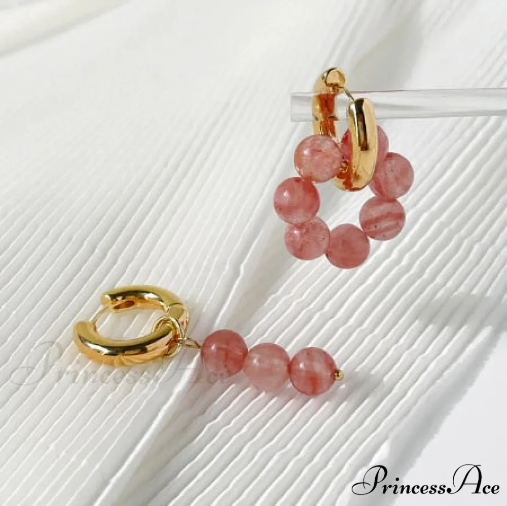 Natural Freshwater New Trend Double Circle Dangle Earrings - Image 6