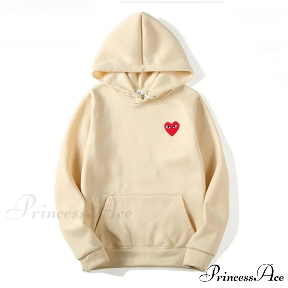 Cotton Heart-Eye Printed Fall/Winter Casual Hoodies - Image 12