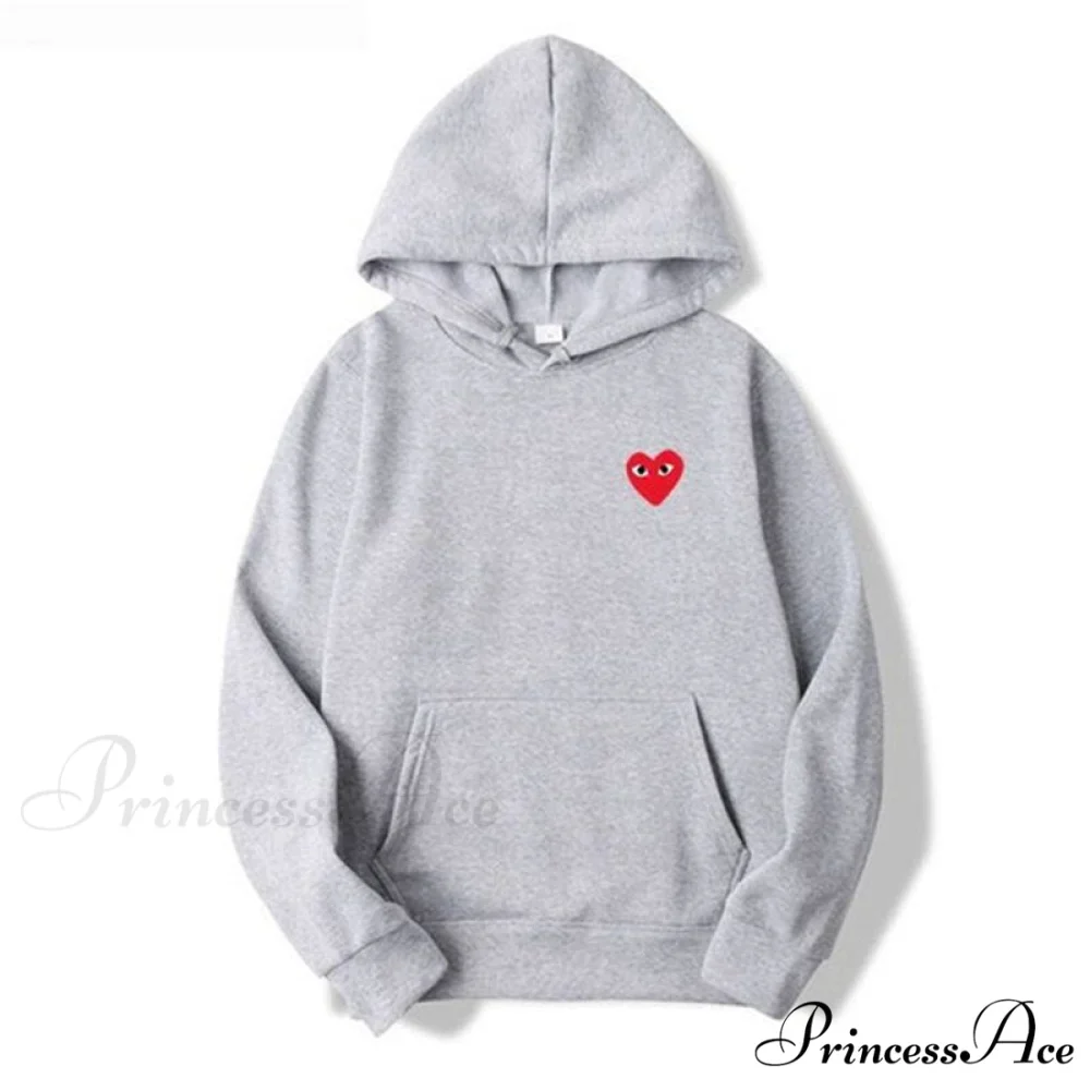 Cotton Heart-Eye Printed Fall/Winter Casual Hoodies - Image 14