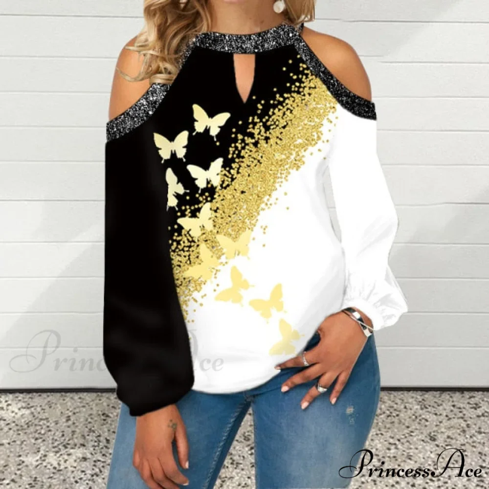 Casual Off Shoulder Loose Pullover Top - Image 7