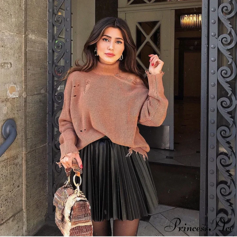 Chic High Waisted Sexy A-line Mini Fashion Skirt - Image 6