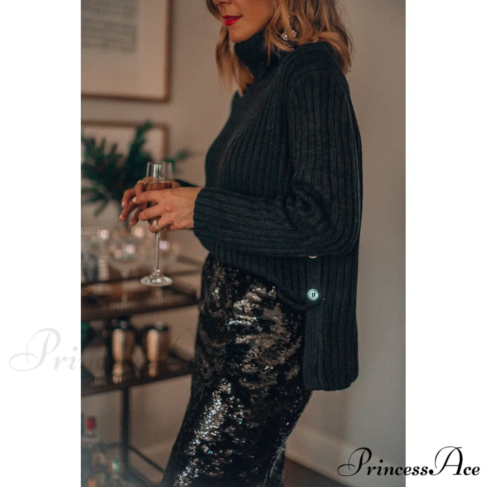 Sequined Bling Fashion Vestido Skirts - Image 5