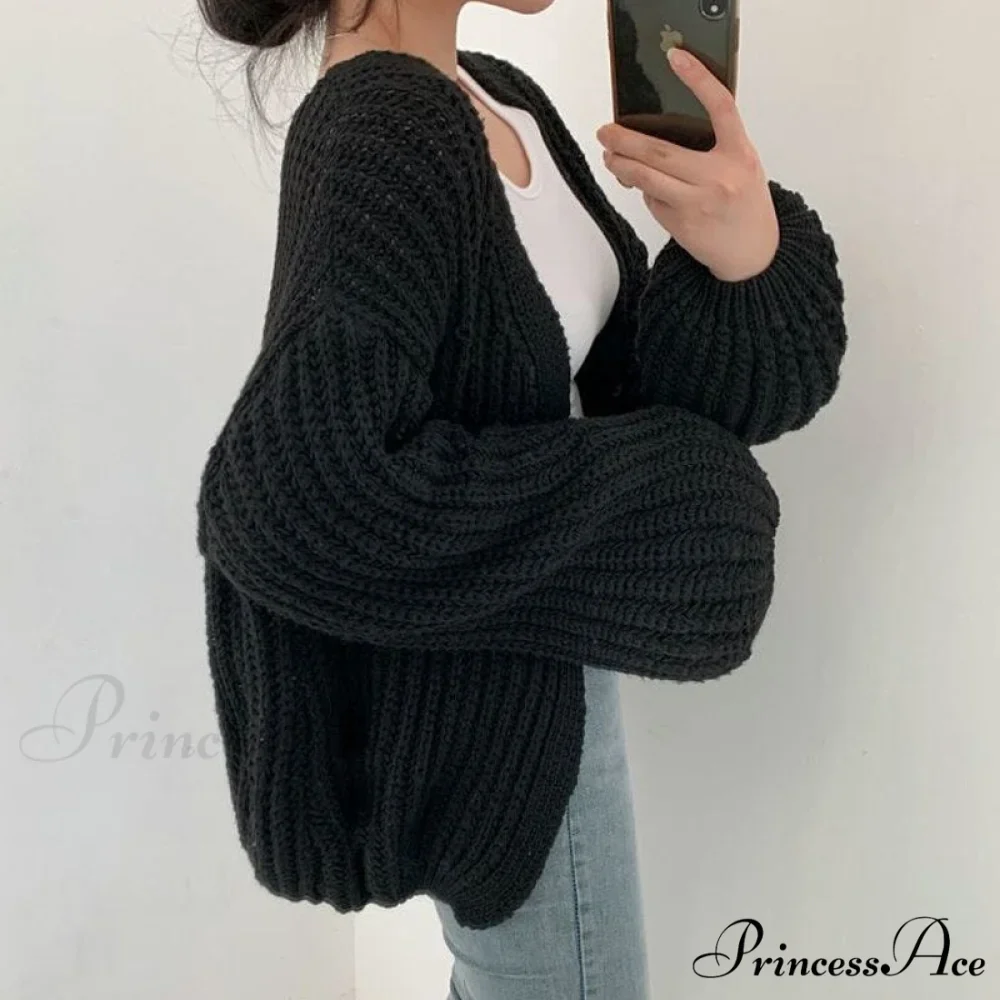Korean Chic Autumn Lazy Style Cardigan - Image 6