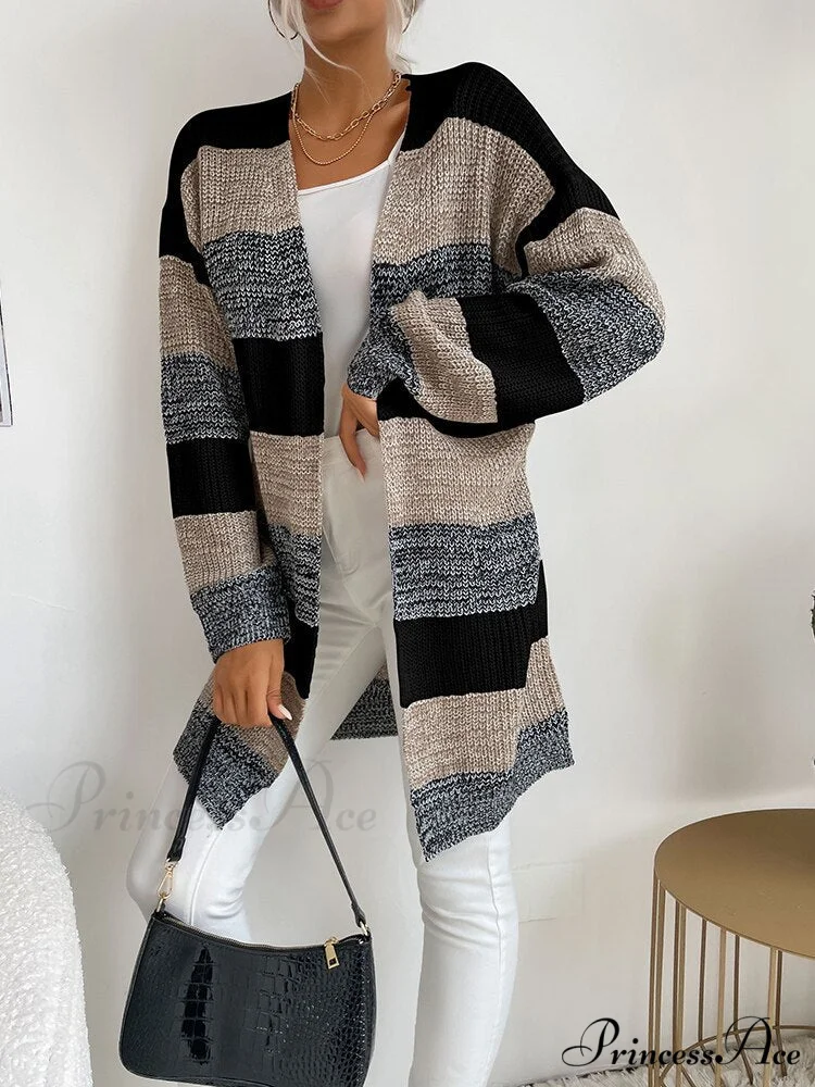 V-neck Knitted Sweater Fashion Warm Holiday Cardigan - Image 5