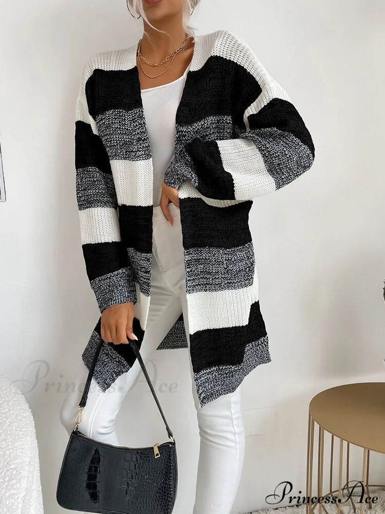 V-neck Knitted Sweater Fashion Warm Holiday Cardigan - Image 6