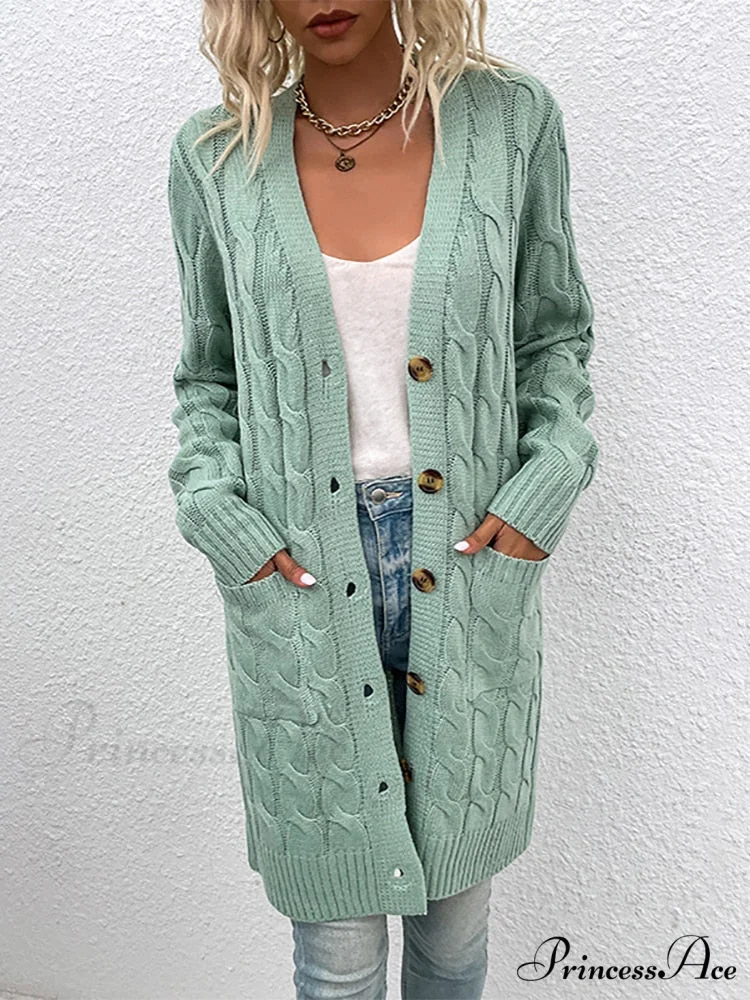 Winter Vintage Casual Loose Cardigan - Image 11