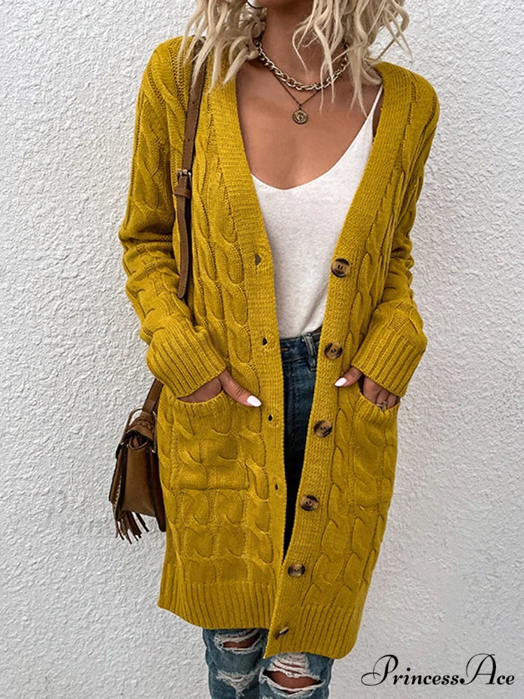 Winter Vintage Casual Loose Cardigan - Image 3