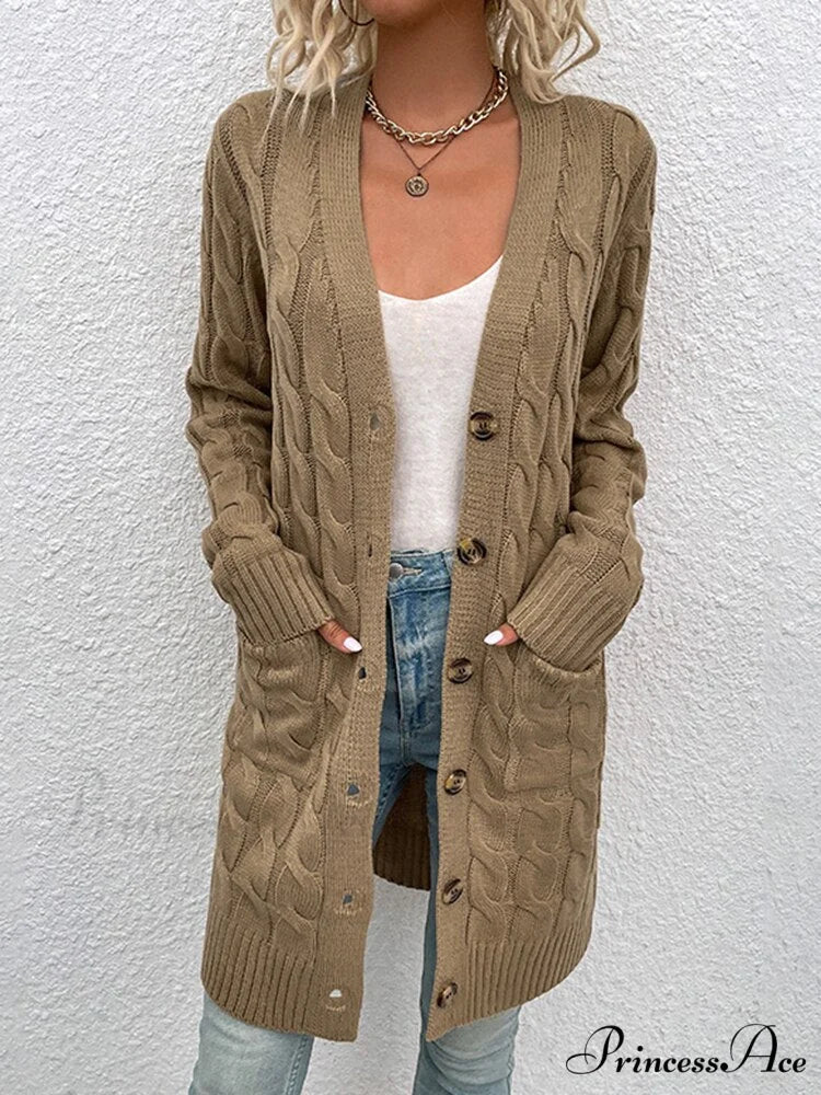 Winter Vintage Casual Loose Cardigan - Image 4