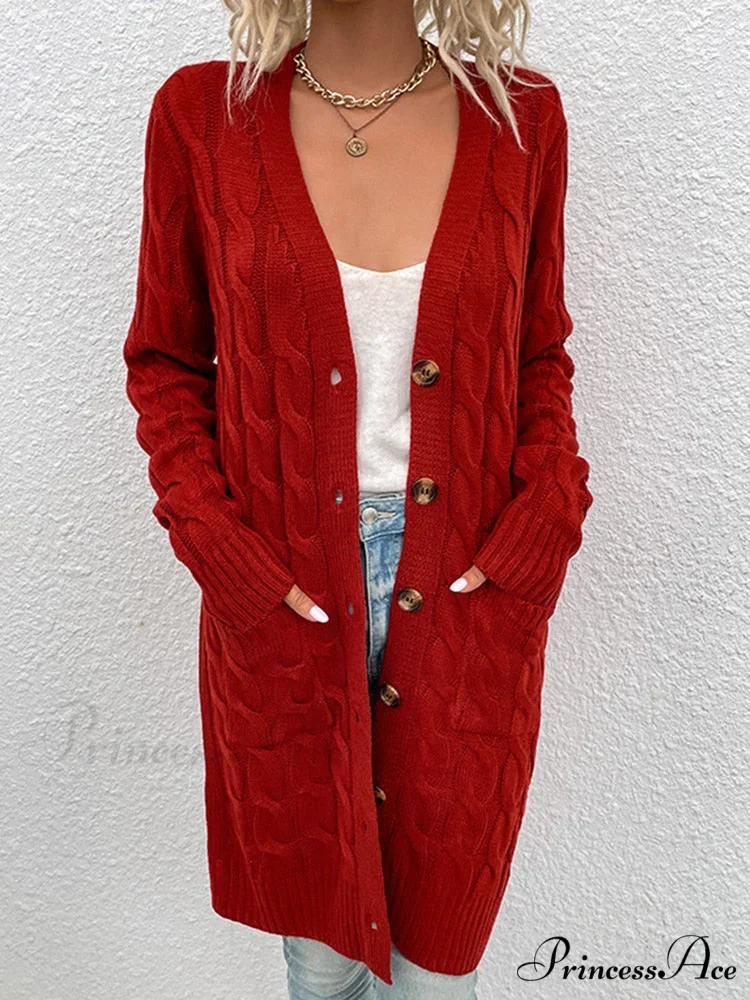 Winter Vintage Casual Loose Cardigan - Image 5