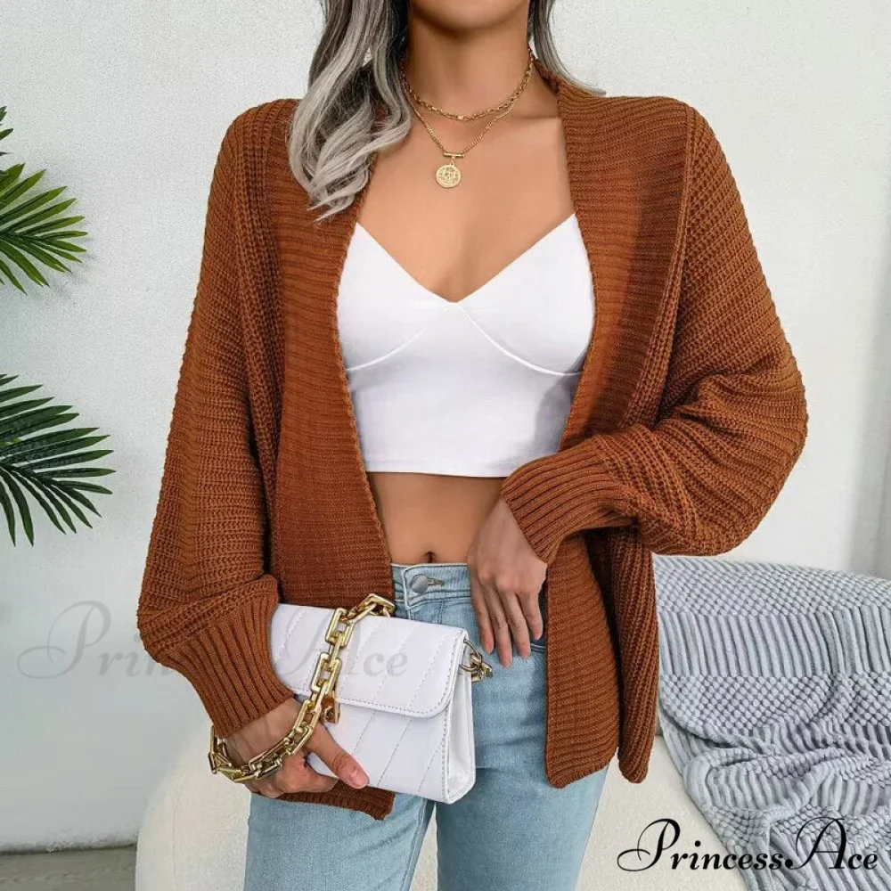 Women Autumn Knit Loose Cardigan - Image 10
