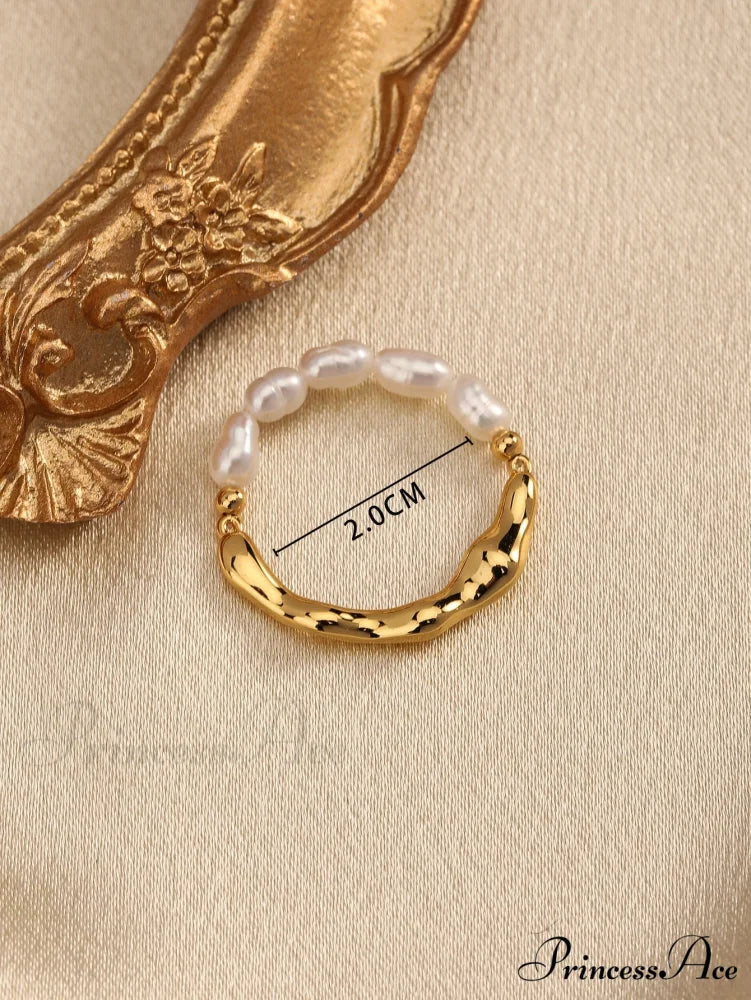 Cultured Pearl Decor Ring - Image 4