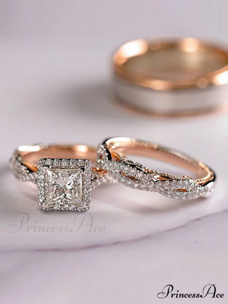 3pcs/set Cubic Zirconia Decor Ring - Image 4