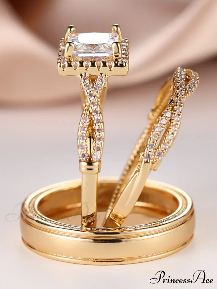 3pcs/set Cubic Zirconia Decor Ring - Image 6