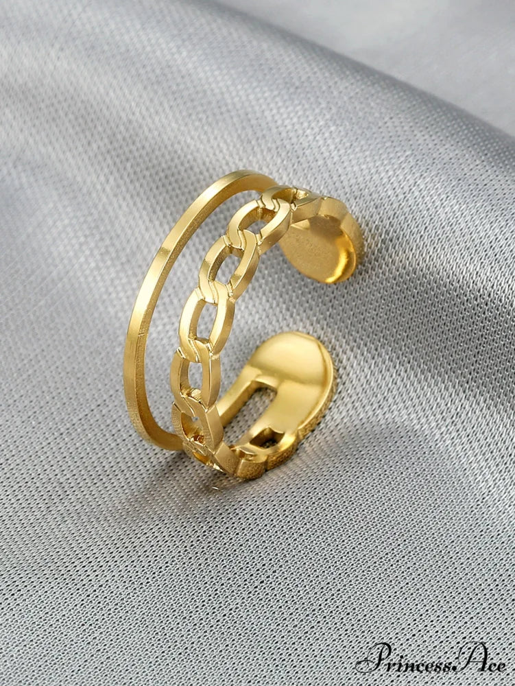 Hollow Out Cuff Ring - Image 2