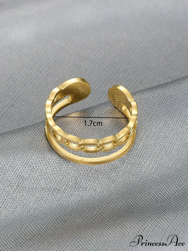 Hollow Out Cuff Ring - Image 4