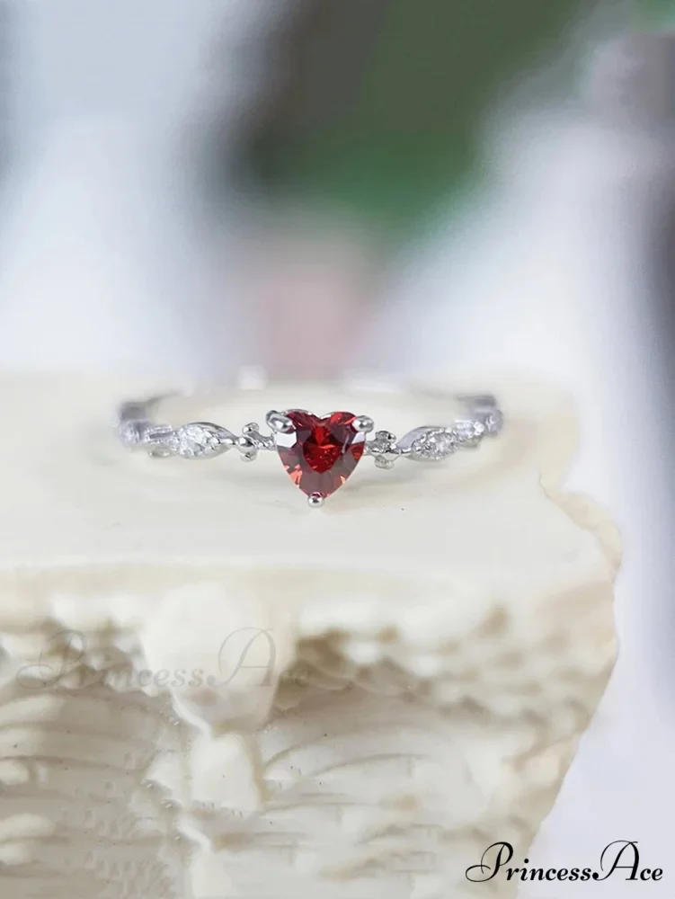 Cute Red Heart Ring - Image 6