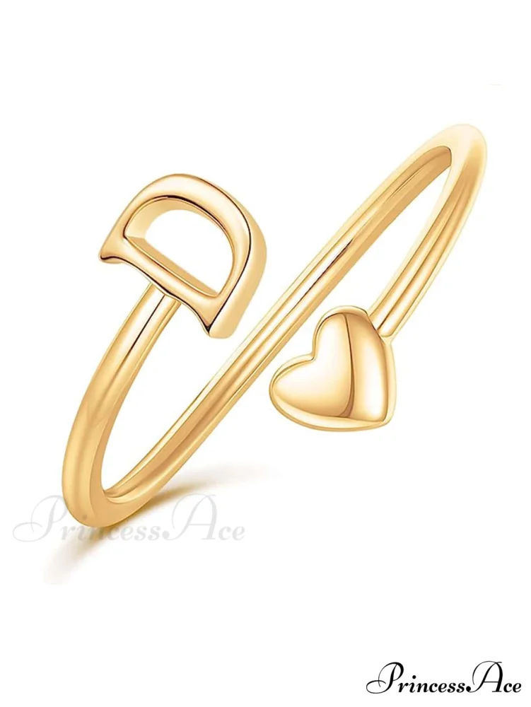 1pc Minimalist Style Heart Shaped Glittery Ring - Image 10