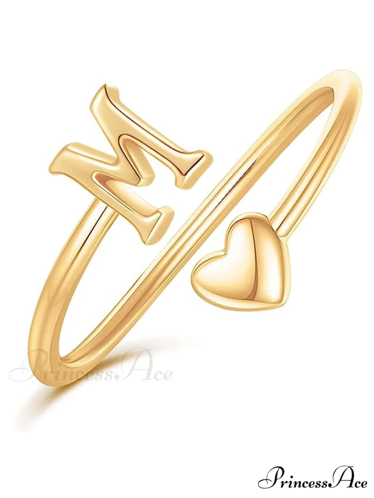 1pc Minimalist Style Heart Shaped Glittery Ring - Image 5