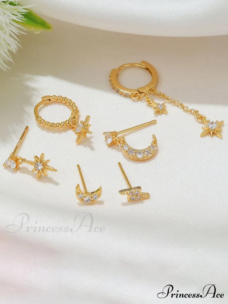 1set Women's Golden Fashionable Single Earrings - Image 10