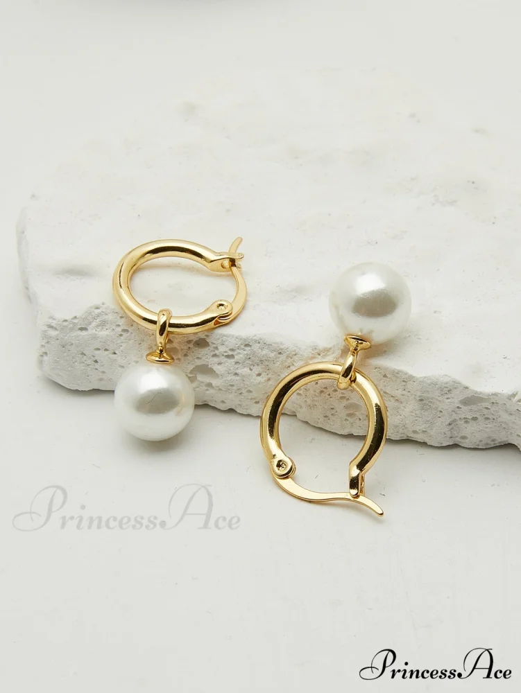 1pc Faux Pearl Drop Earrings - Image 2
