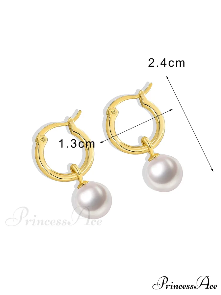 1pc Faux Pearl Drop Earrings - Image 5