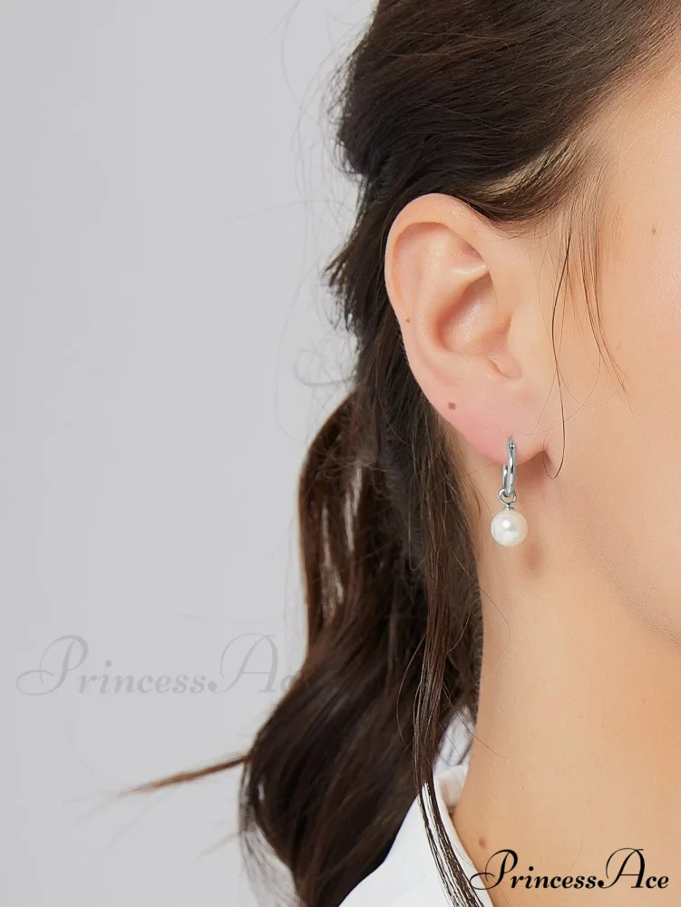 1pc Faux Pearl Drop Earrings - Image 6