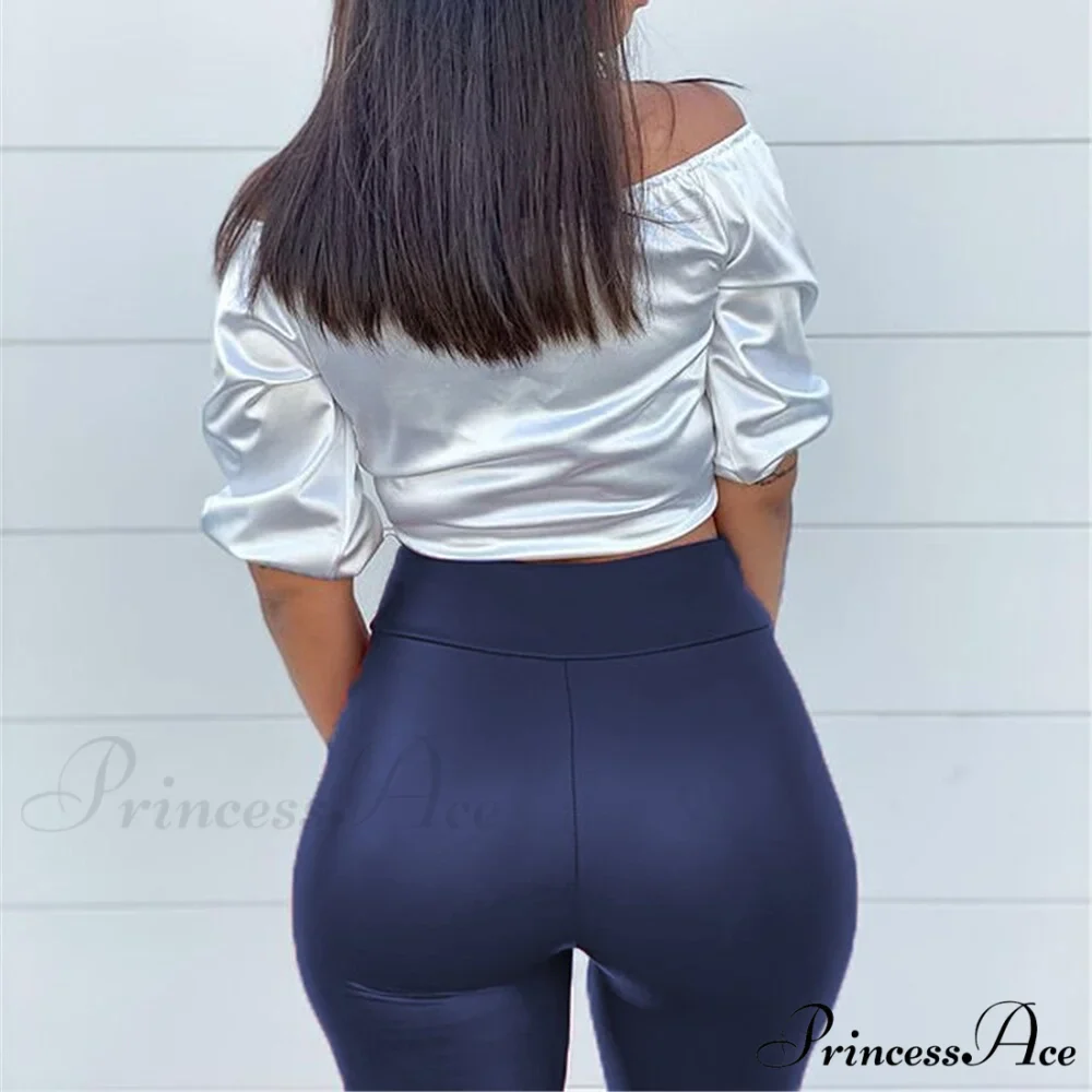 High Waist Trousers Slim Legging - Image 4