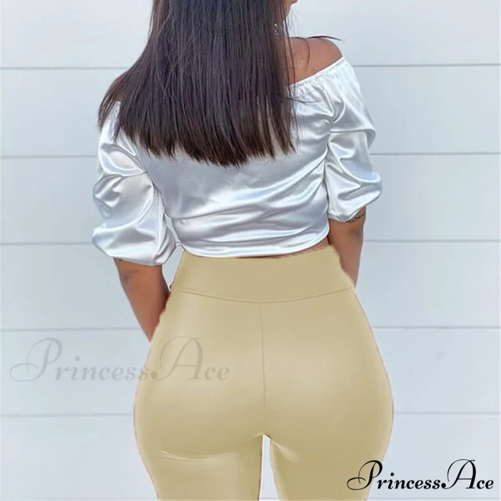 High Waist Trousers Slim Legging - Image 6