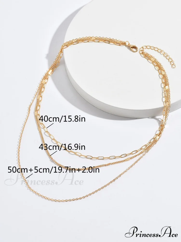 Minimalist Layered Chain Necklace - Image 3