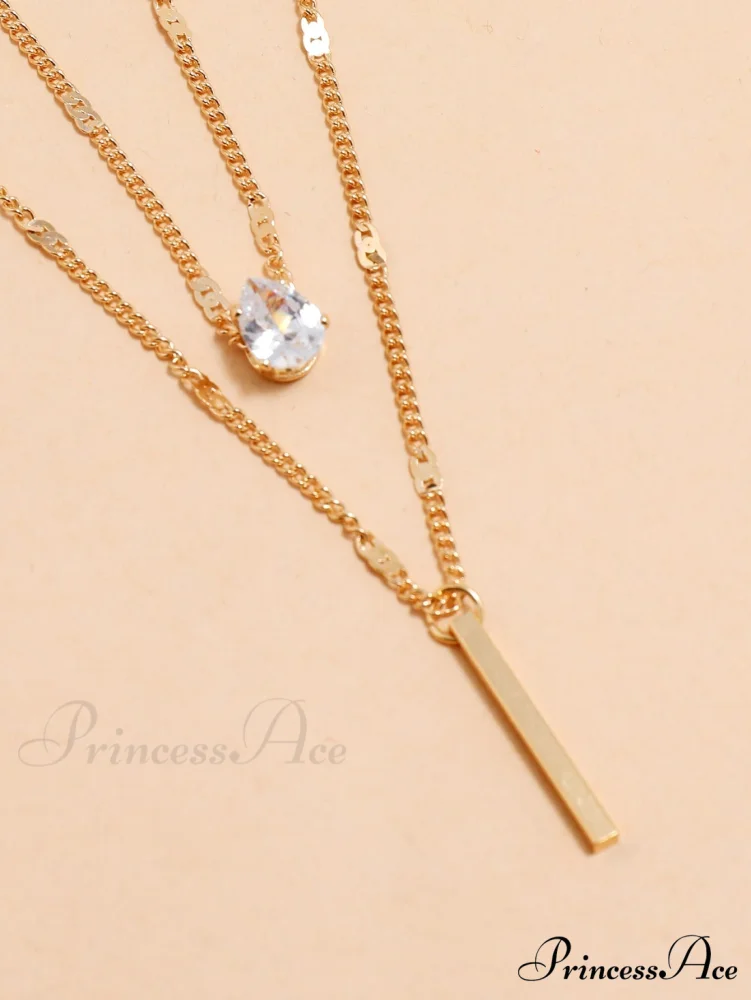 2pcs/set Rhinestone Charm Necklace - Image 5