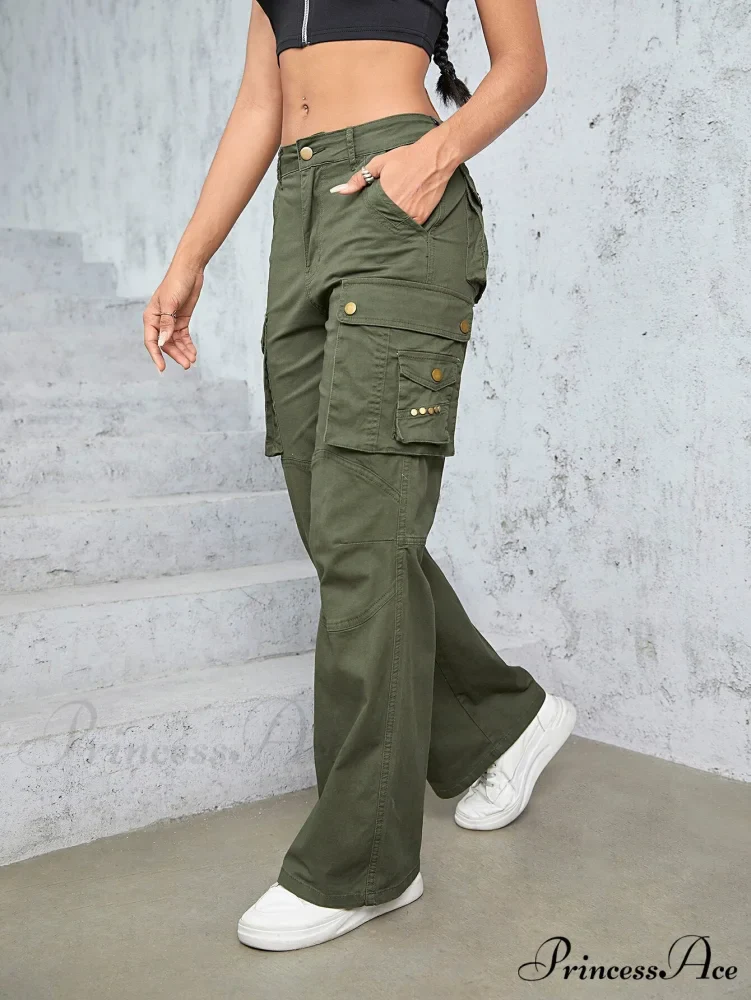 High Waist Straight Trousers - Image 4