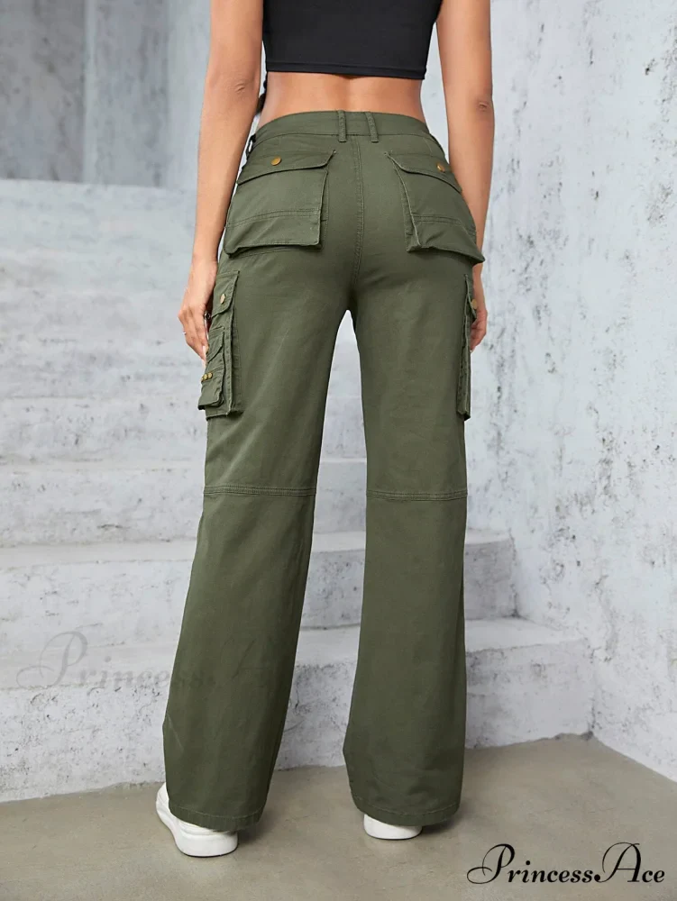 High Waist Straight Trousers - Image 5