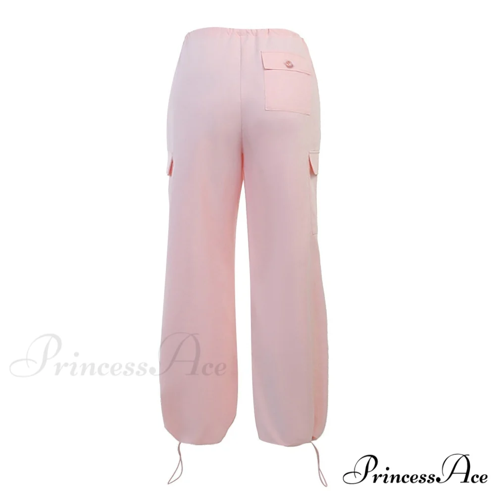 Cargo Pants Straight Wide Leg Loose Casual Trousers - Image 5