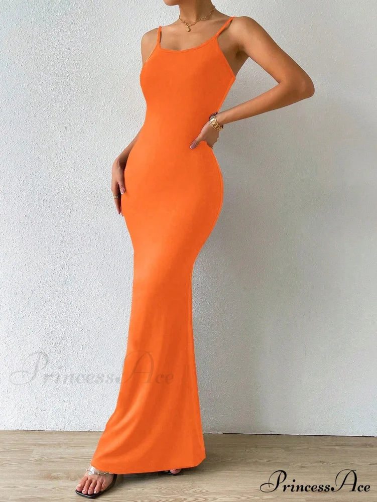 Solid Mermaid Hem Cami Dress - Image 13
