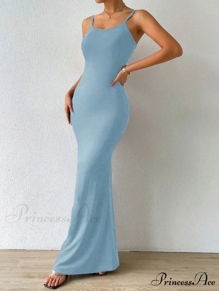 Solid Mermaid Hem Cami Dress - Image 14