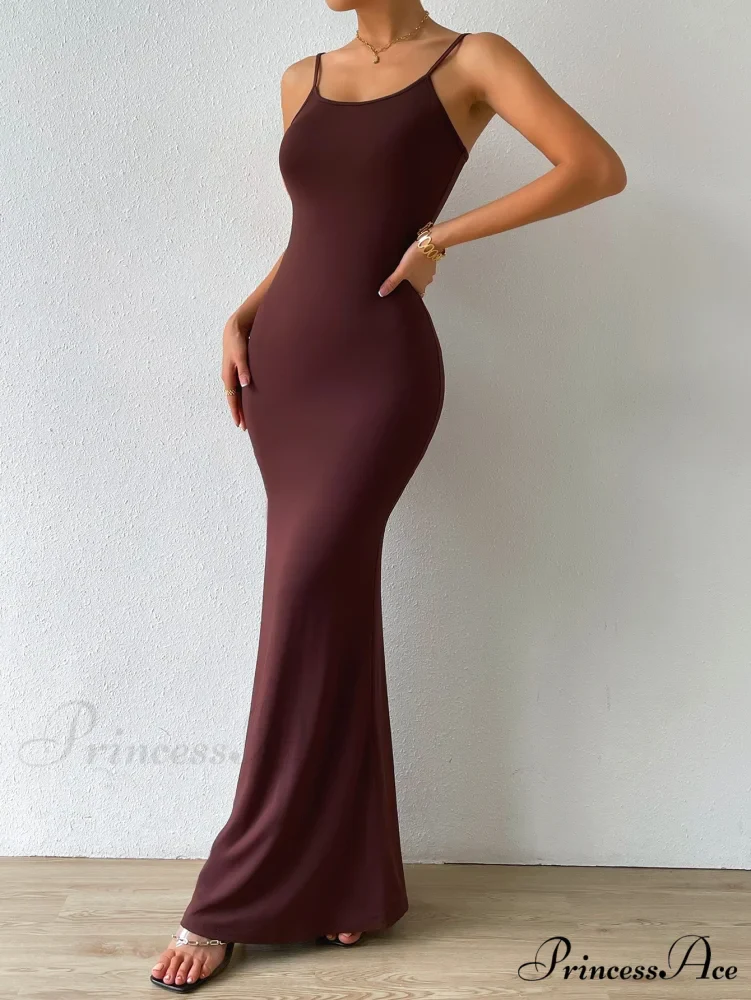 Solid Mermaid Hem Cami Dress - Image 6