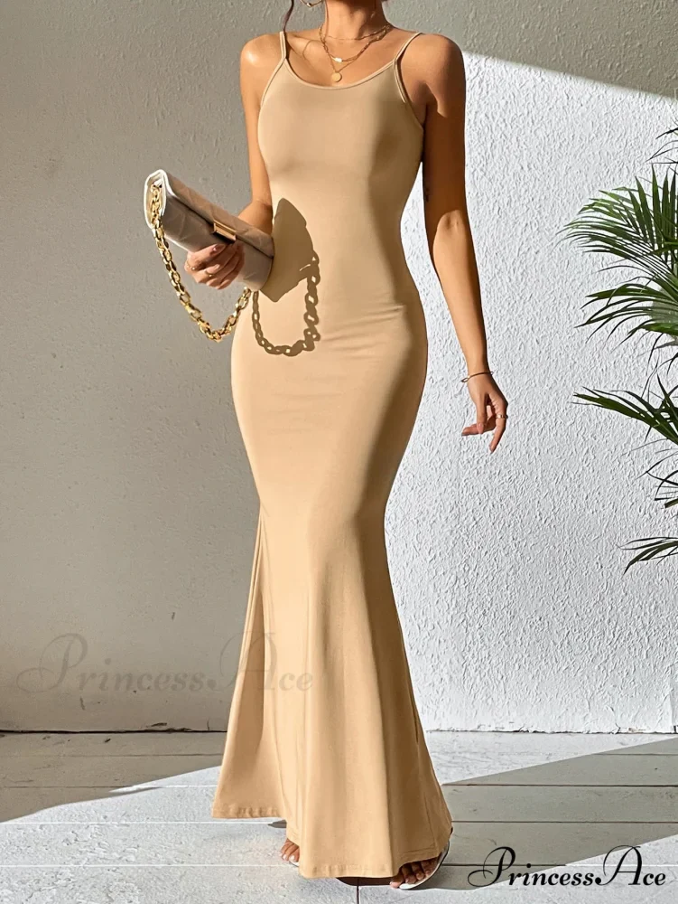 Solid Mermaid Hem Cami Dress - Image 8