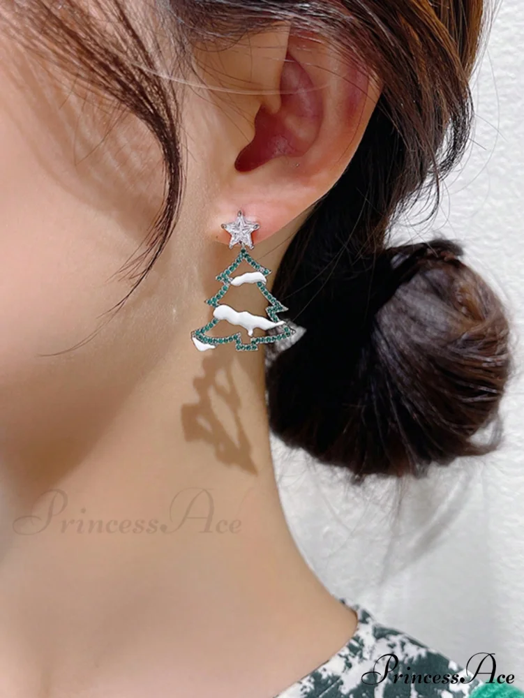 New Year Christmas Tree StarRhinestone Jewelry - Image 3