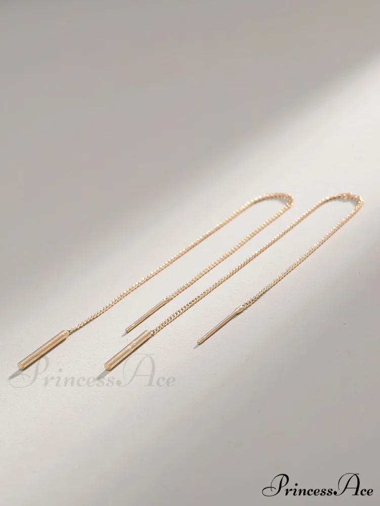Minimalist Threader Earrings - Image 4