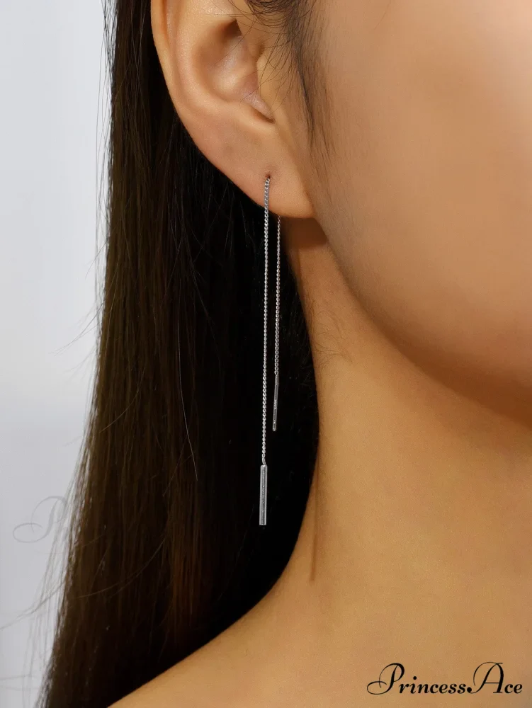 Minimalist Threader Earrings - Image 5